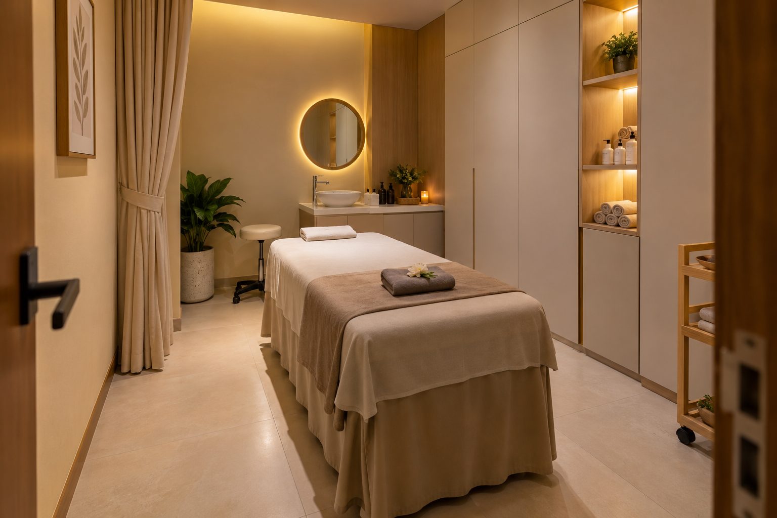 Ảnh minh họa phòng trị liệu khi thi công nội thất spa 40m2